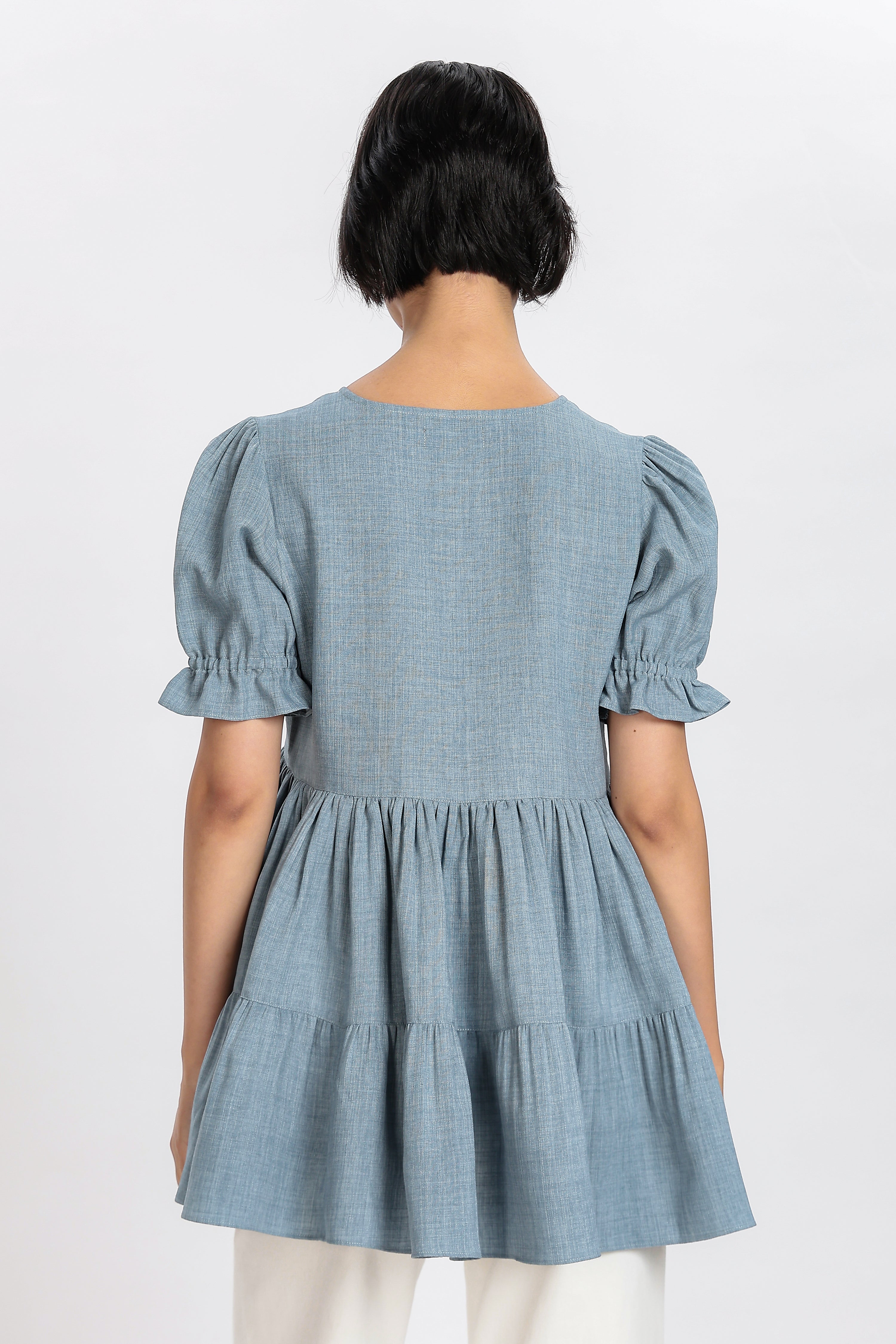 CASUAL TOP-DENIM BLUE