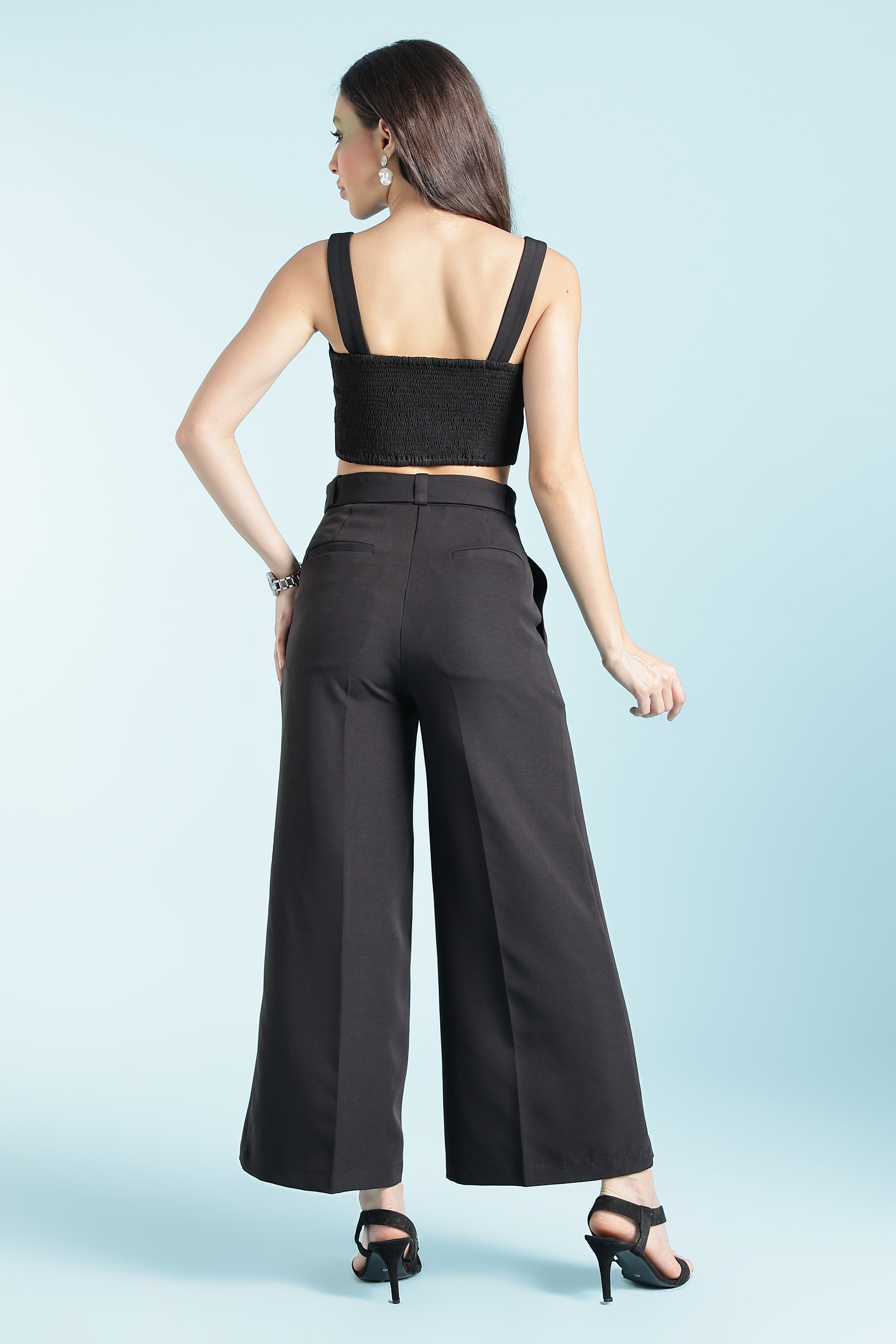 TANK TOP WITH PANT-BLACK