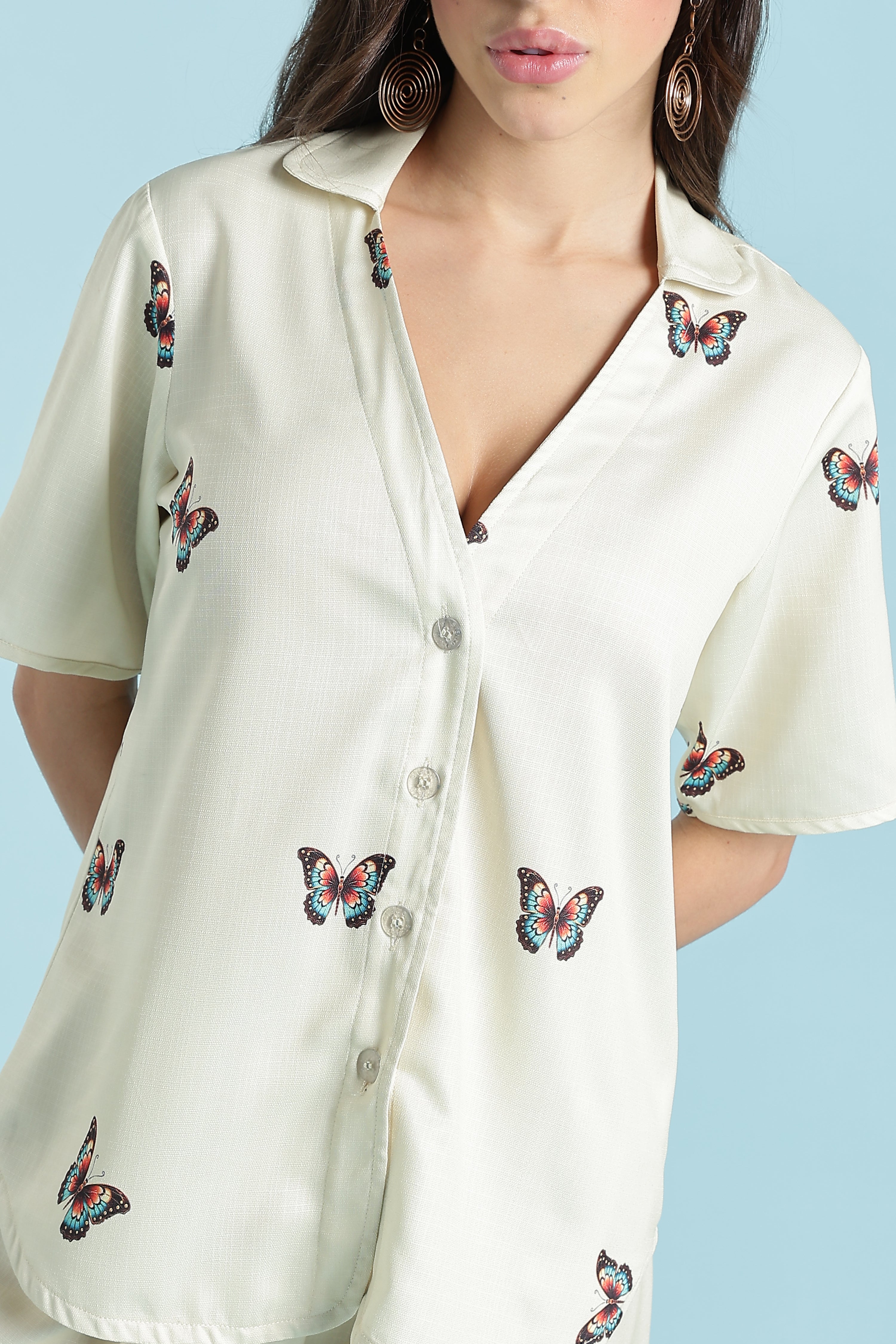 BUTTERFLY CO ORD SET-YELLOW