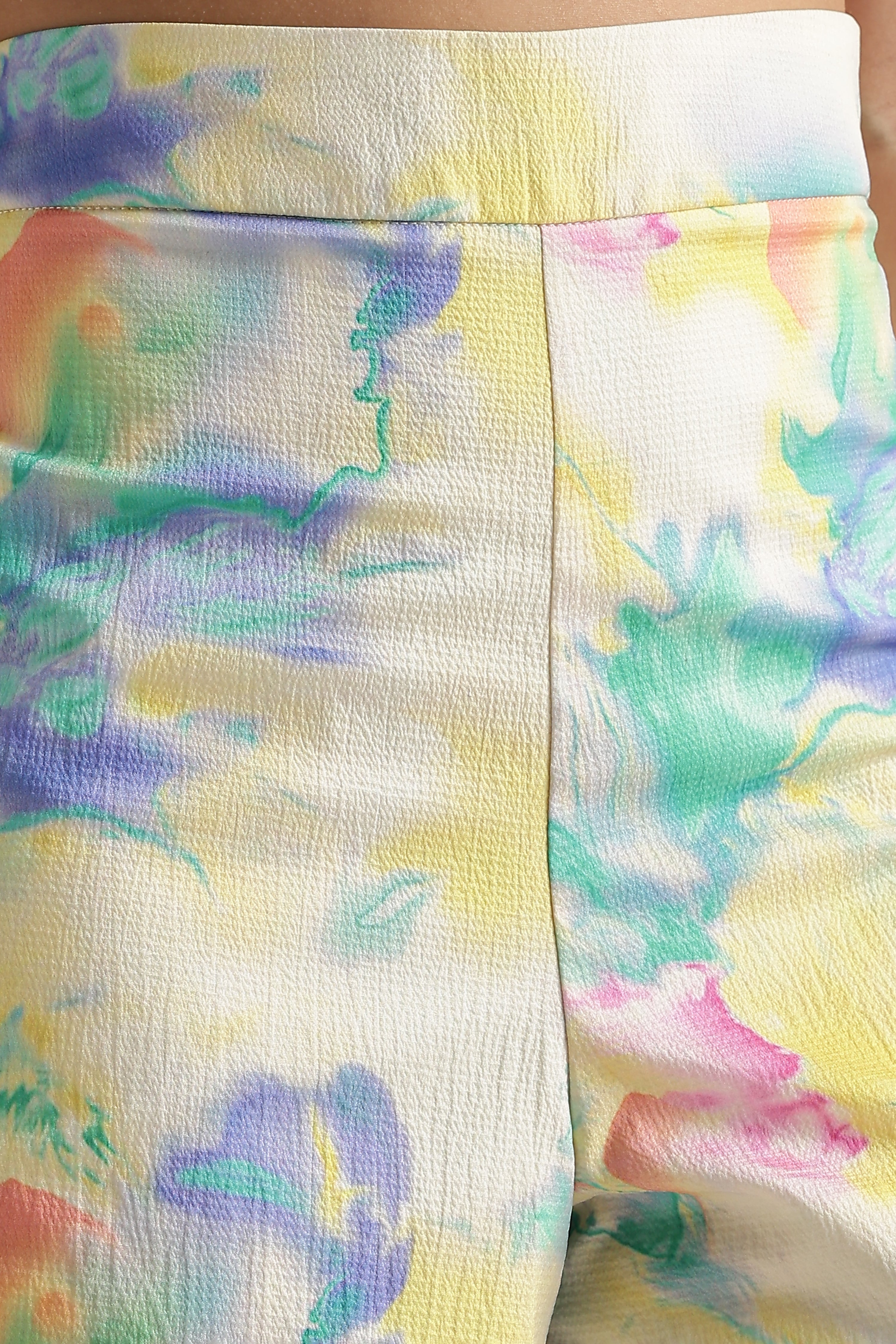 MARBLE PRINT HOT PANT