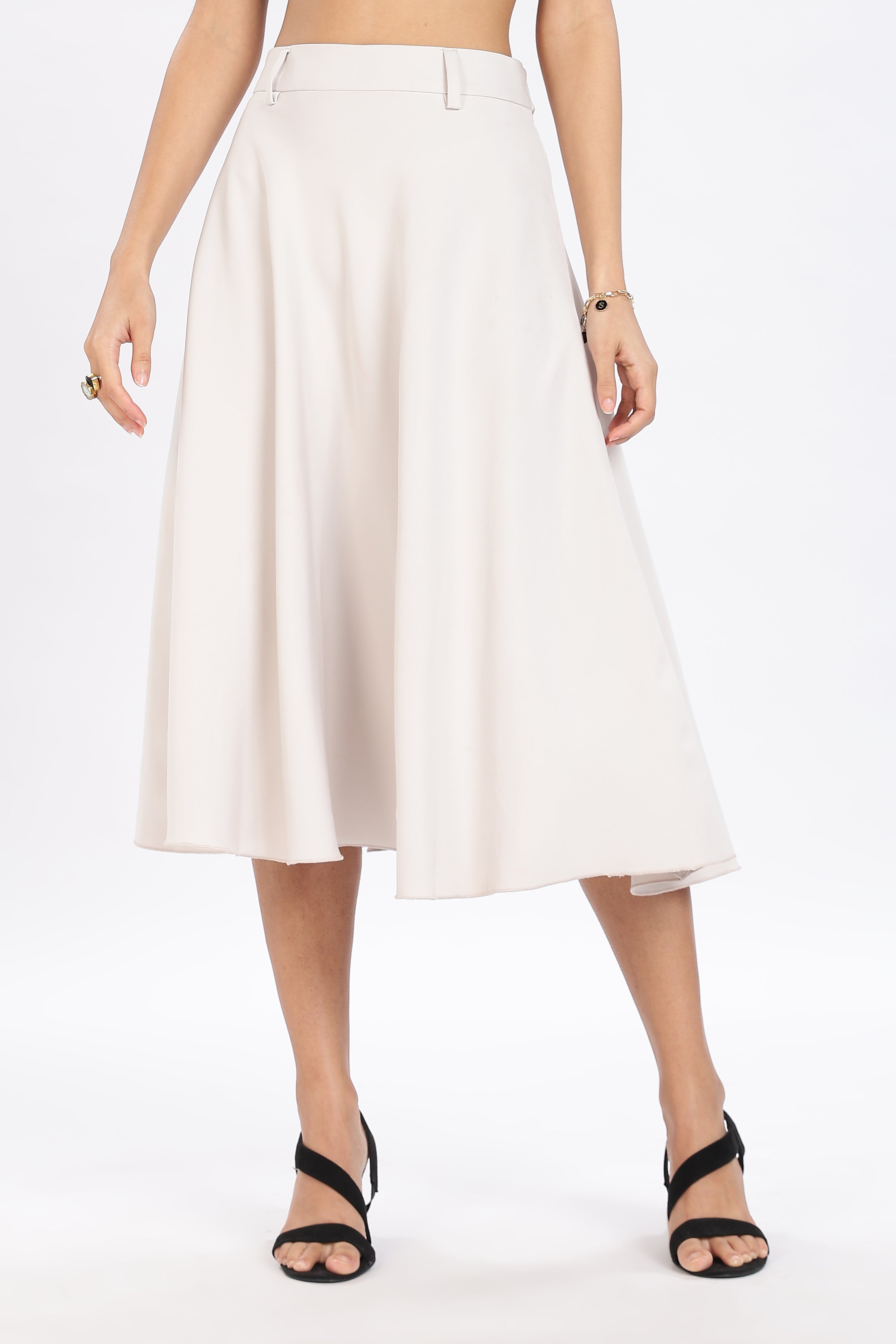 FULL CIRCLE SKIRT-FAWN