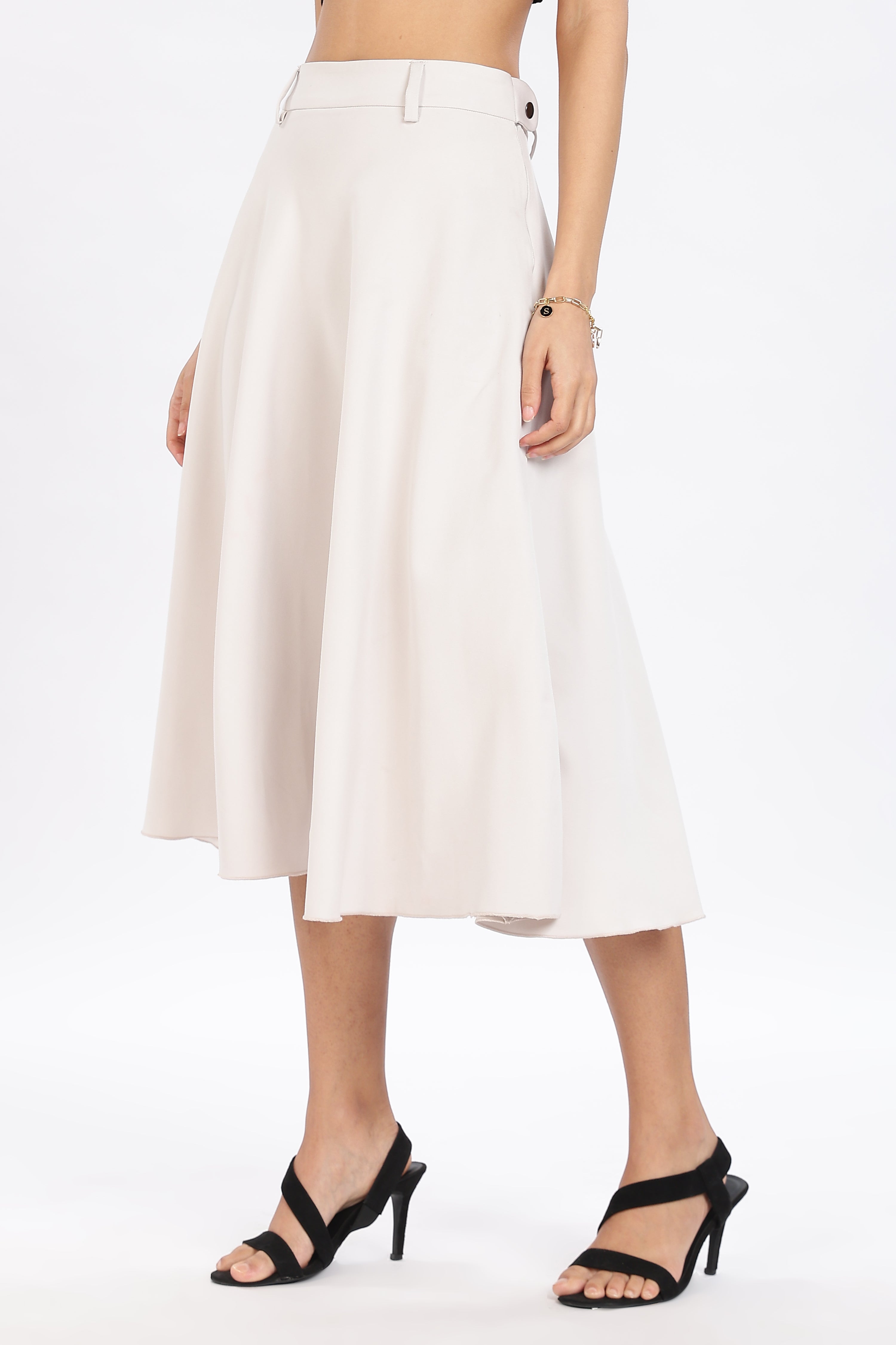 FULL CIRCLE SKIRT-FAWN