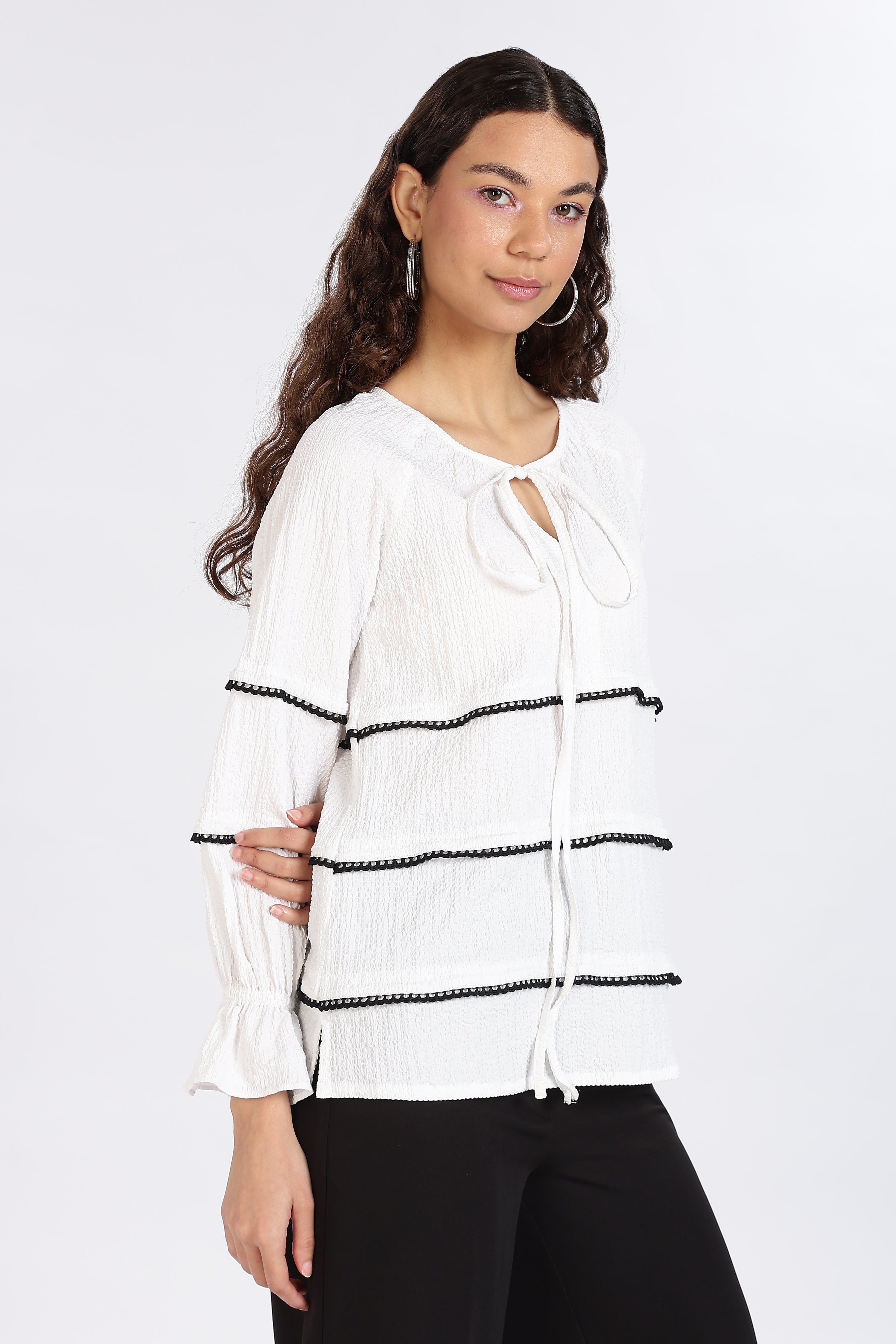 CASUAL TOP-WHITE