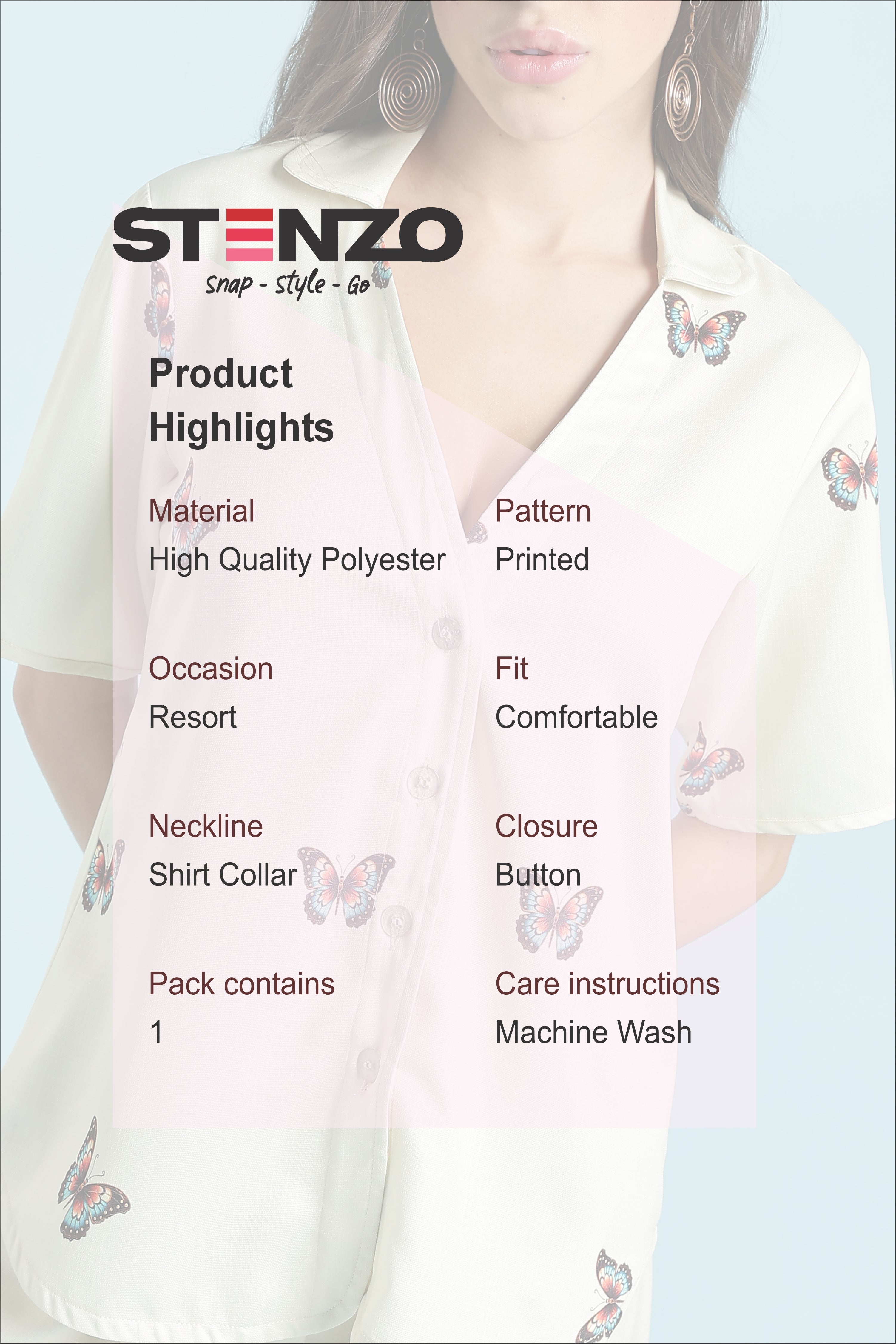 BUTTERFLY CO ORD SET-YELLOW