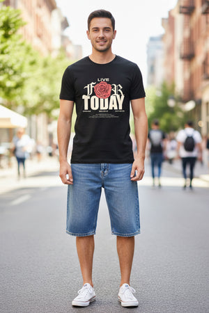 LIVE FOR TODAY GRAPHIC REGULAR T-SHIRT