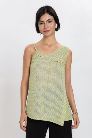 KNITTED TOP-GREEN