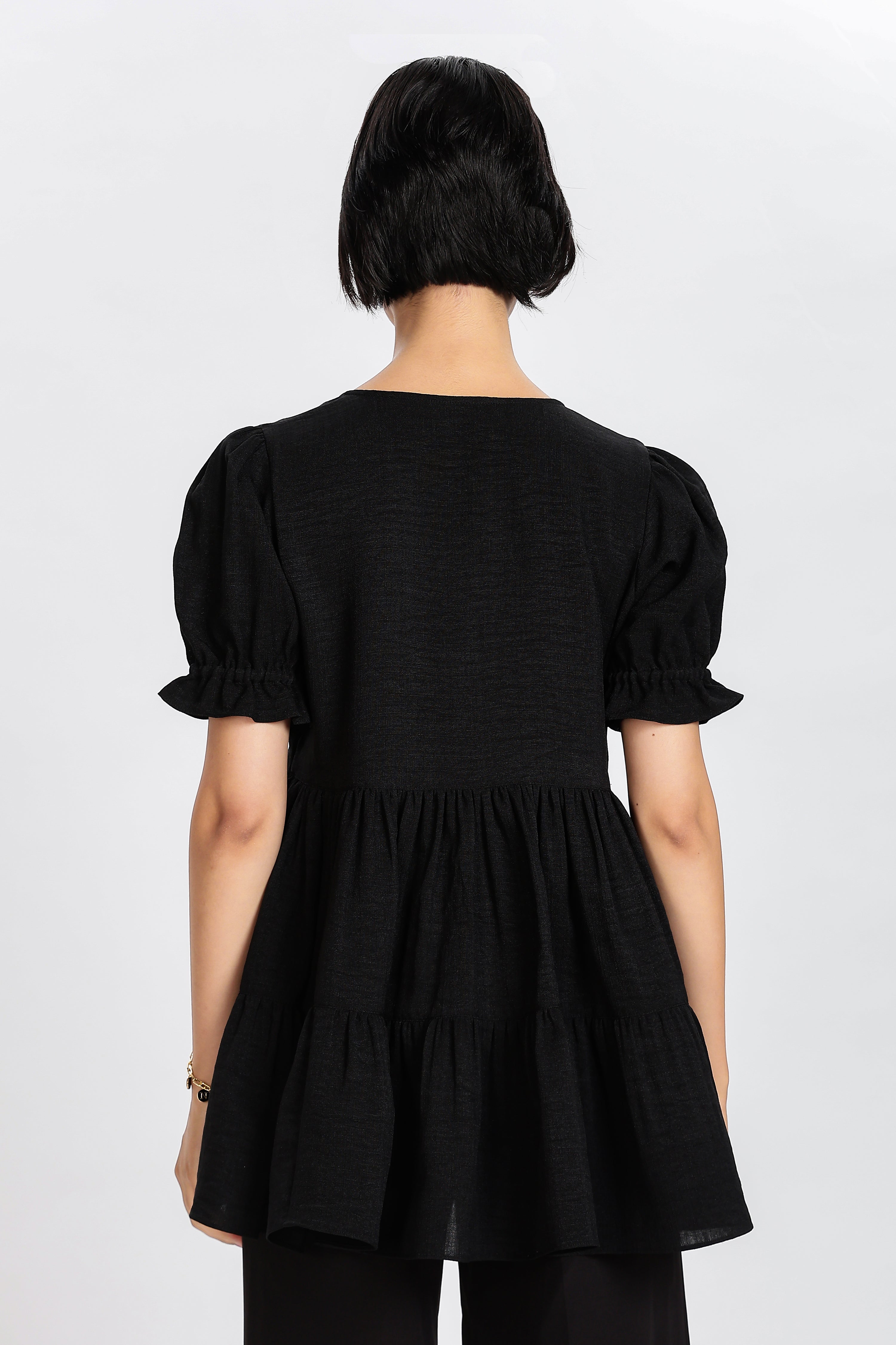 CASUAL TOP-BLACK