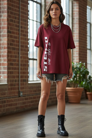 STENZO VERTICAL OVERSIZED T-SHIRT