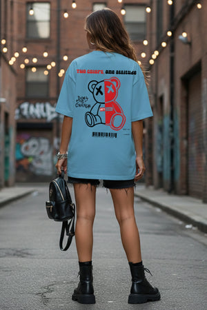 TEDDY GRAPHIC PRINTED OVERSIZED TEE