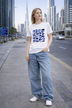 FISH GRAPHIC PRINTED TEE