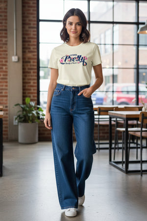 PREETY GRAPHIC PRINTED REGULAR T-SHIRT