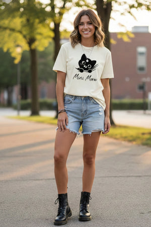 CAT GRAPHIC PRINTED REGULAR TEE
