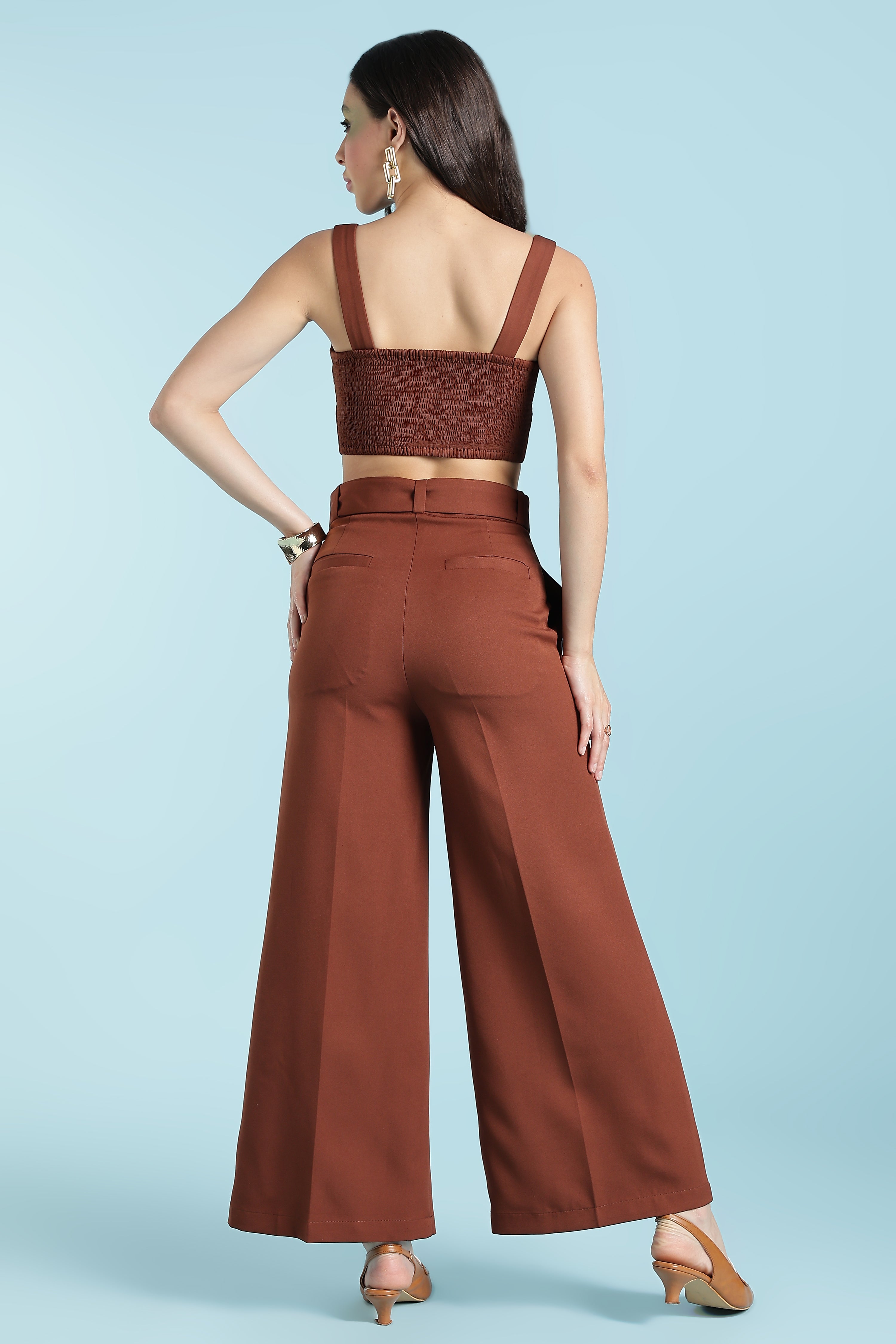 TANK TOP WITH PANT-RUST