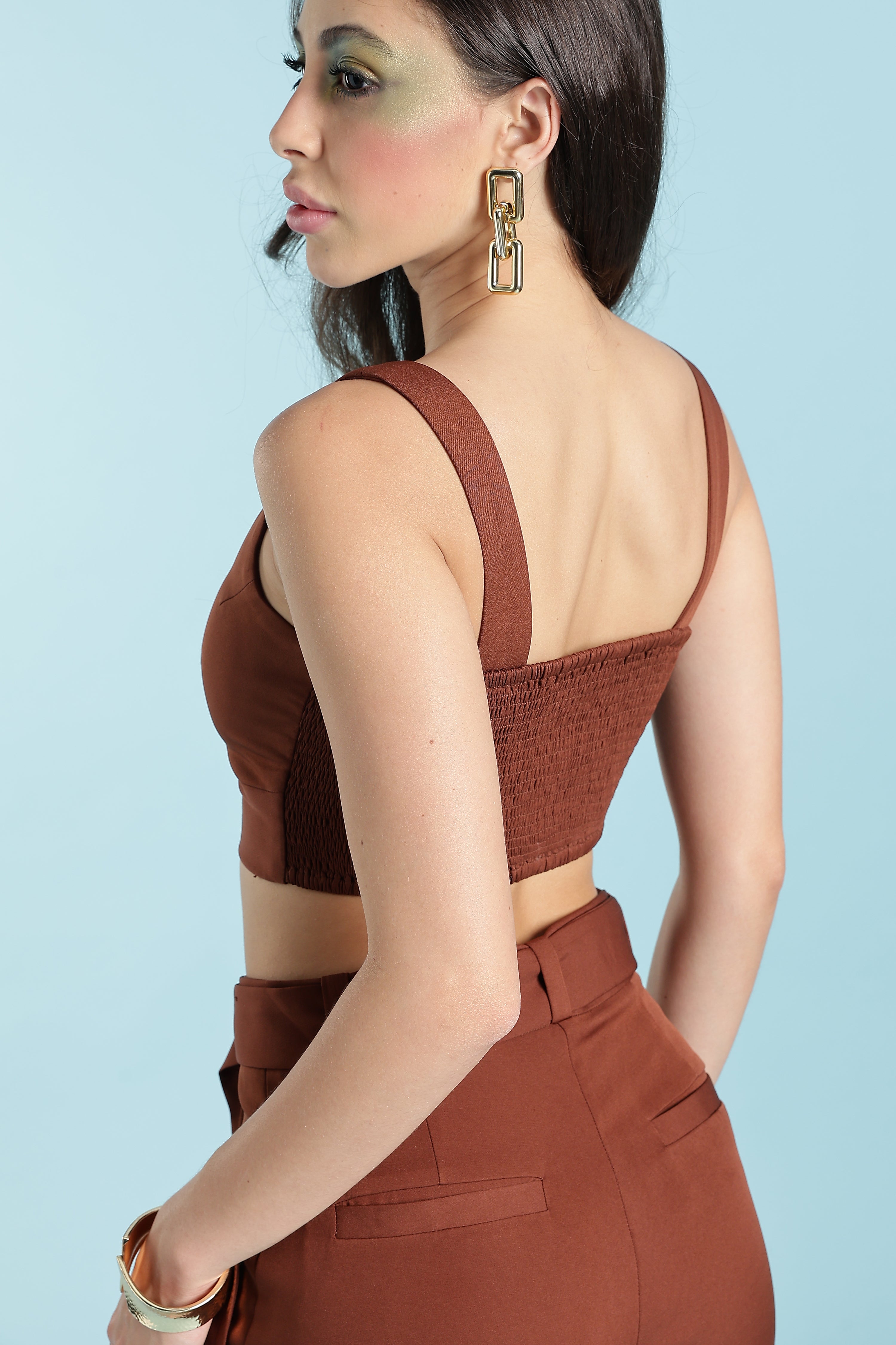 TANK TOP WITH PANT-RUST