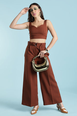 TANK TOP WITH PANT-RUST