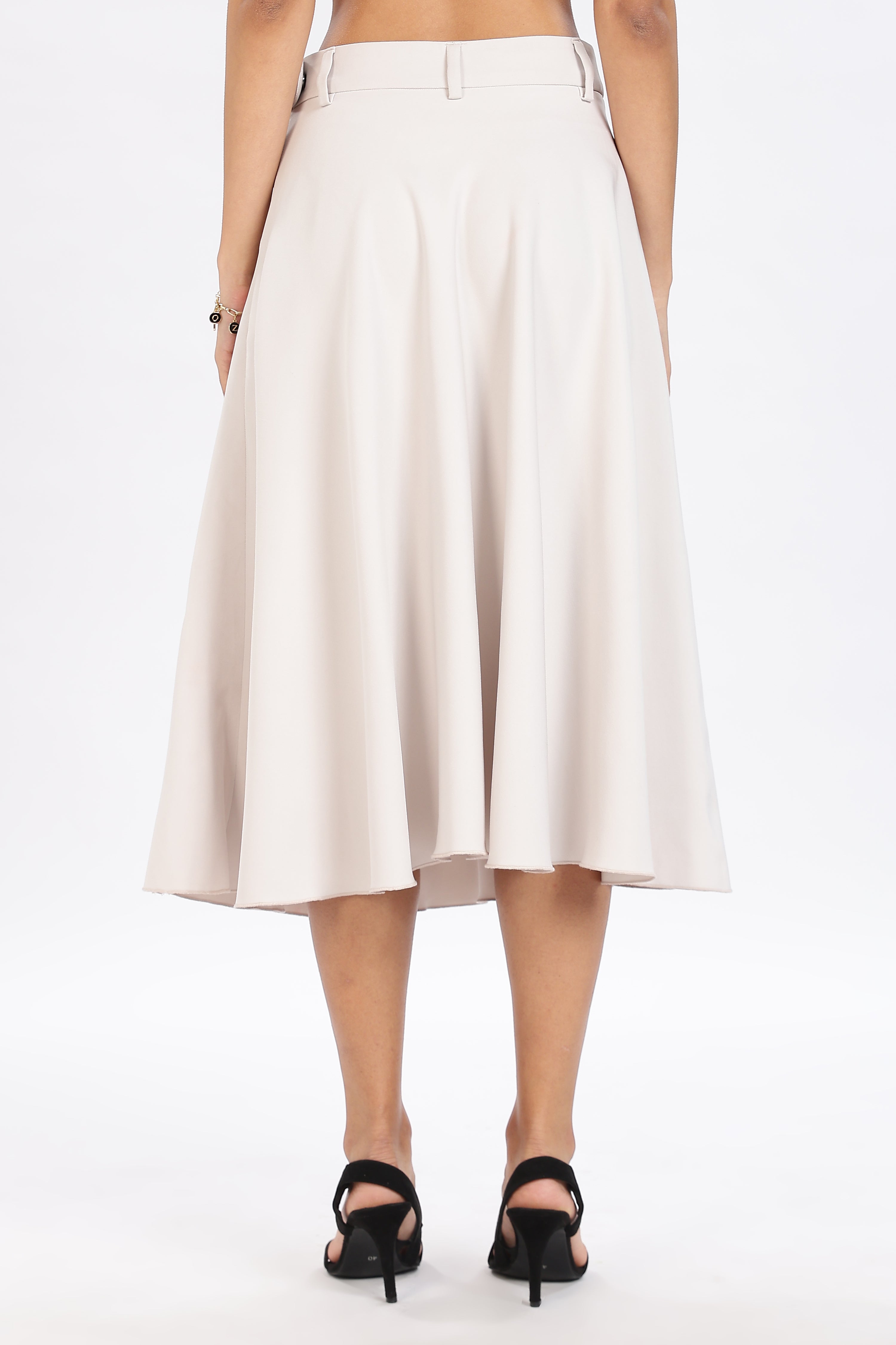 FULL CIRCLE SKIRT-FAWN