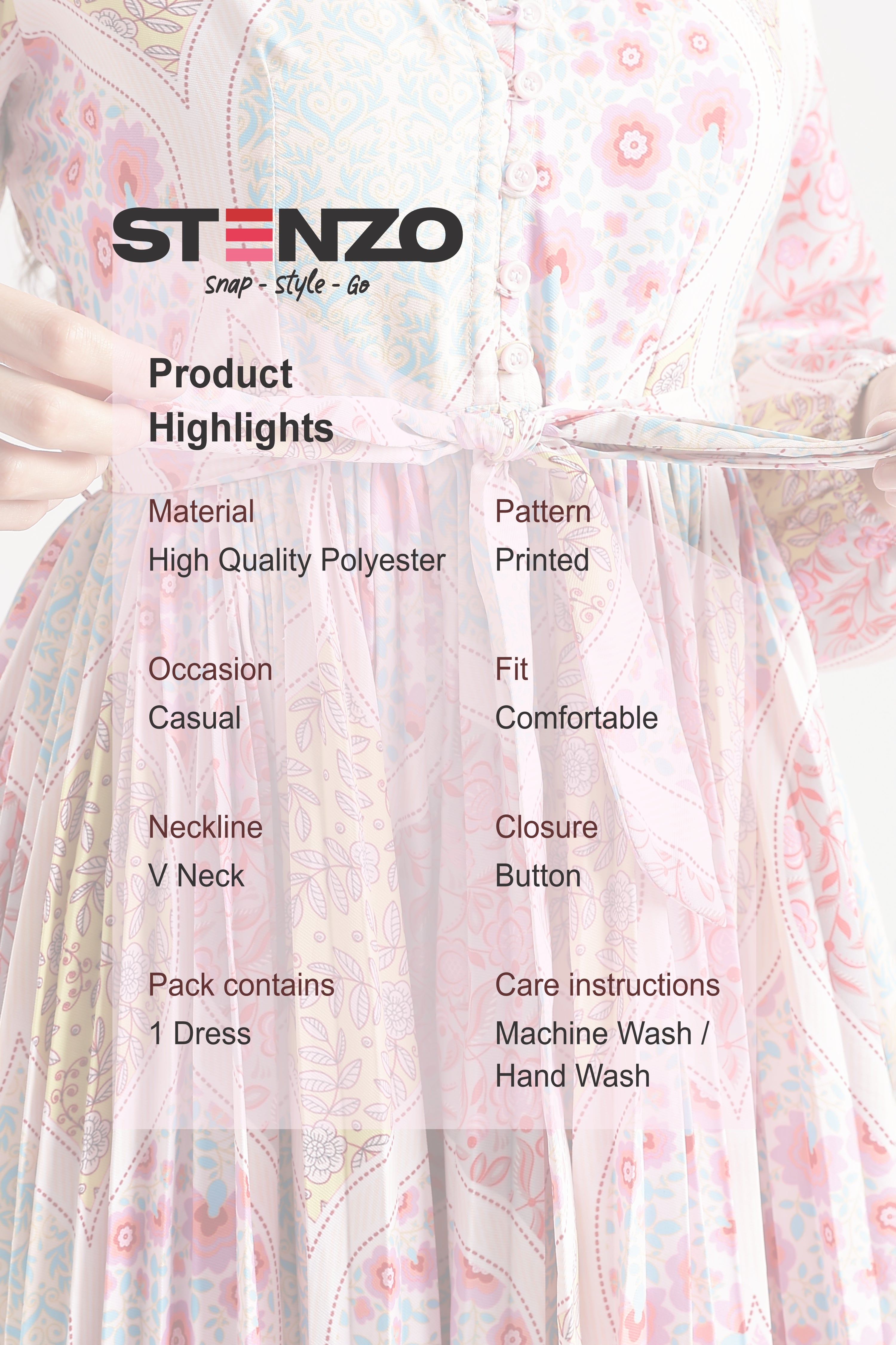 PAISLEY PRINTED MAXI DRESS